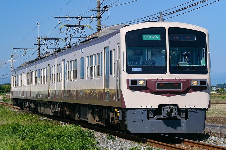 Chichibu Railway 6003 in chocolate-brown revival livery