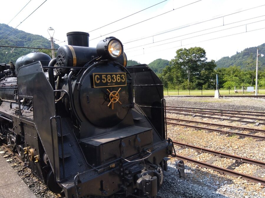 C58 363 at Mitsumineguchi Station, 2023