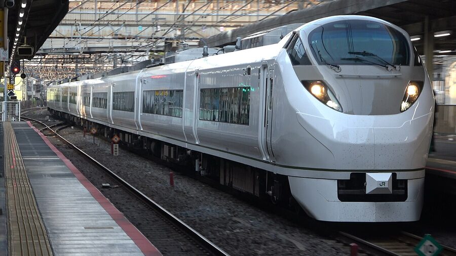 JR East E657 series in 651 series homage livery