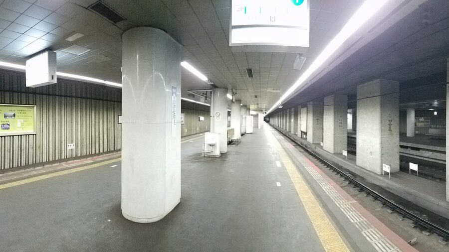 Higashi-Narita Station platform on the Higashi-Narita Line