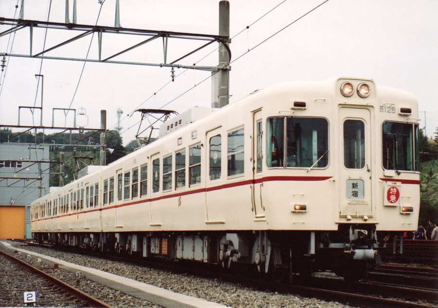 Preserved Keio 5000 series KuHa 5723 at Keio Rail-Land