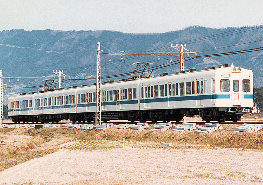 Odakyu 2400 HE series commuter train in 1987