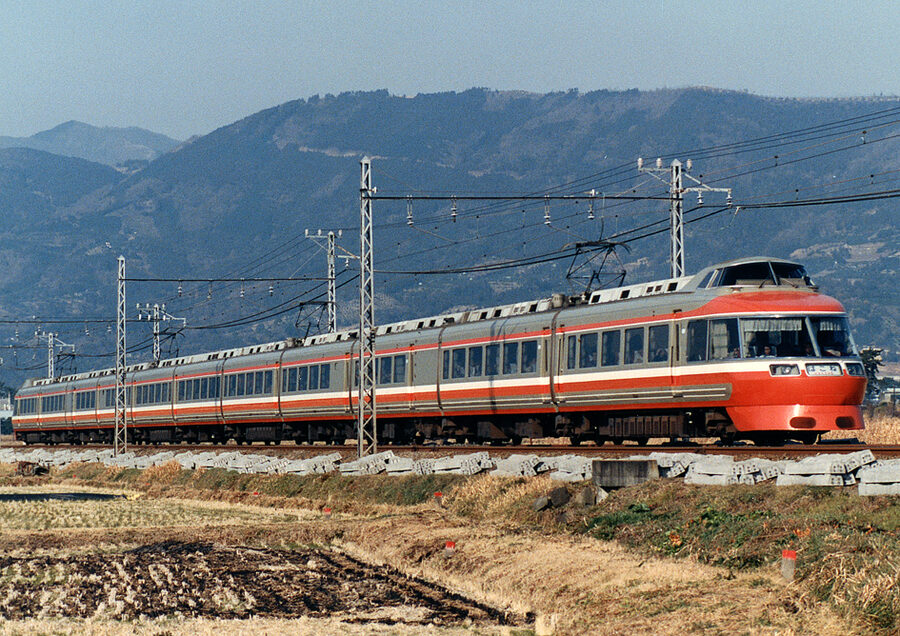 Odakyu 7000 LSE Romancecar in 1987