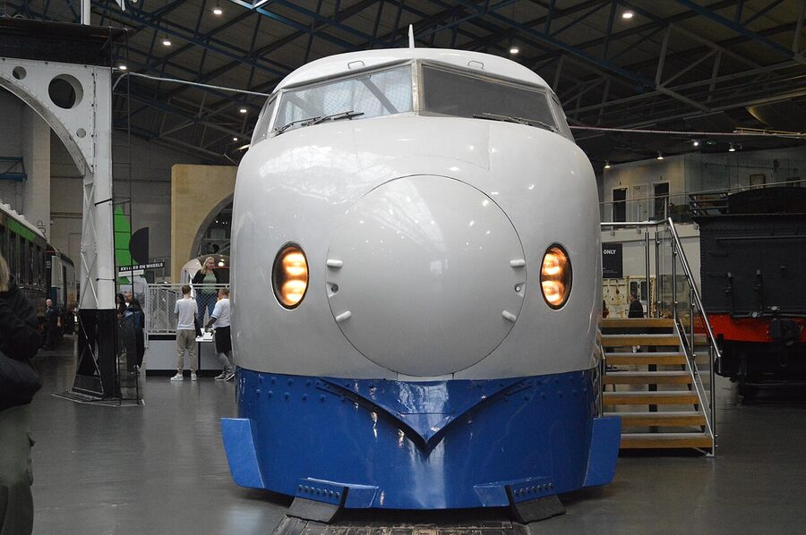 0 series Shinkansen on display at the National Railway Museum, York
