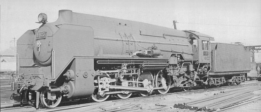 JNR D51 steam locomotive in March 1936