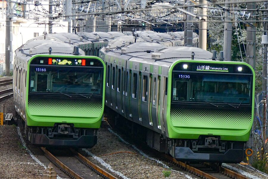 JR East E235 series train on the Yamanote Line
