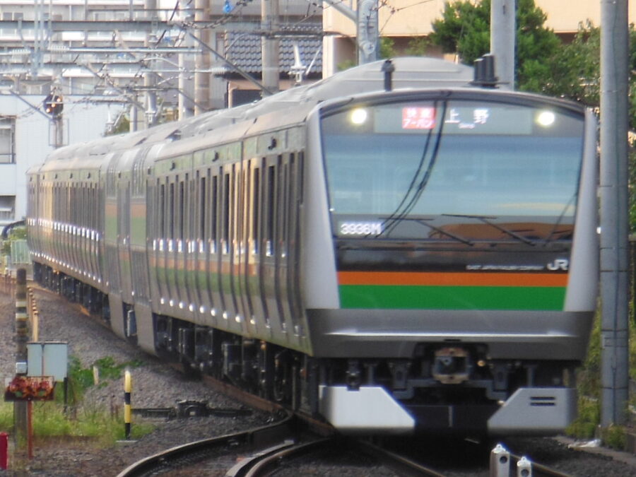 JR East E233-3000 series on the Takasaki Line