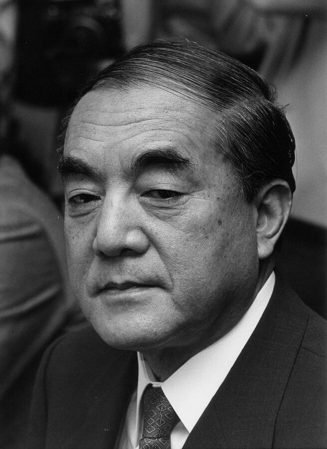 Prime Minister Yasuhiro Nakasone in 1985