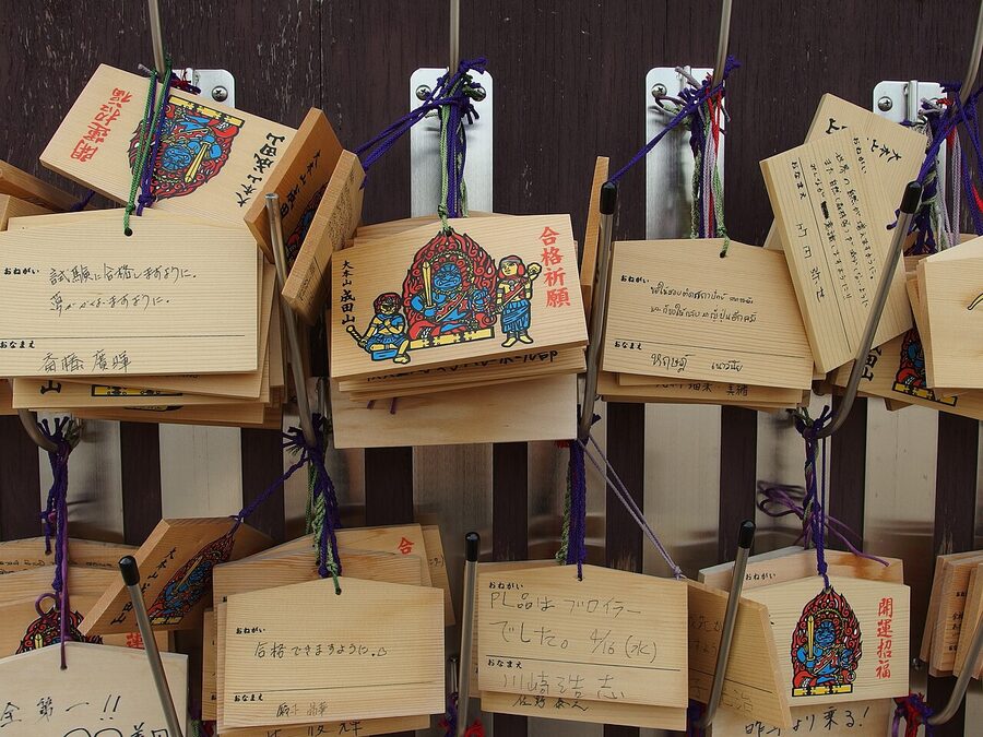 Ema votive plaques at Naritasan Shinshoji