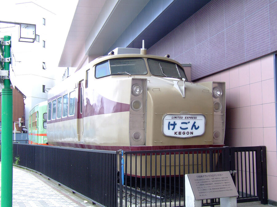 Tobu 1720 series preserved at the Tobu Museum