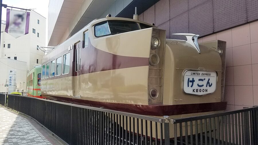 Preserved Tobu 1720 EMU car at the Tobu Museum 2018