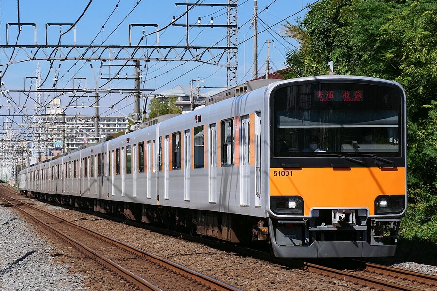 Tobu 50000 series 51001 set on the Tojo Line
