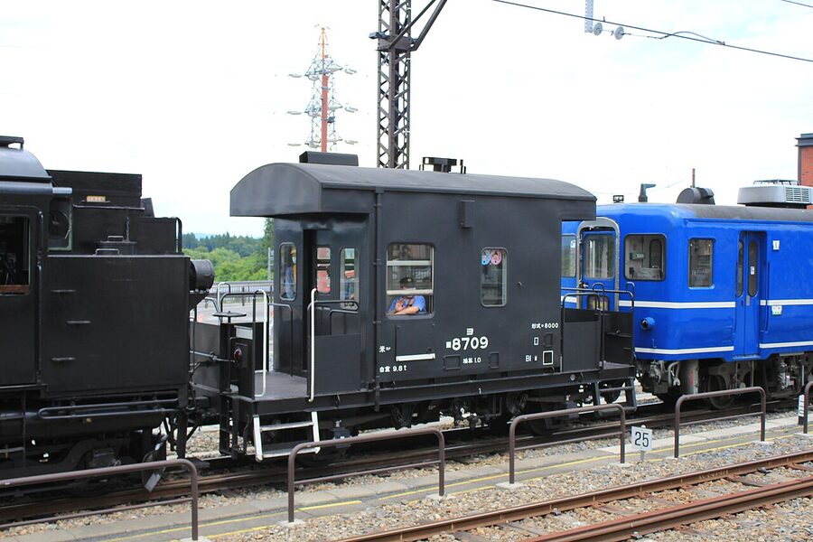 SL Taiju brake van Yo8709 at Shimo-Imaichi Station