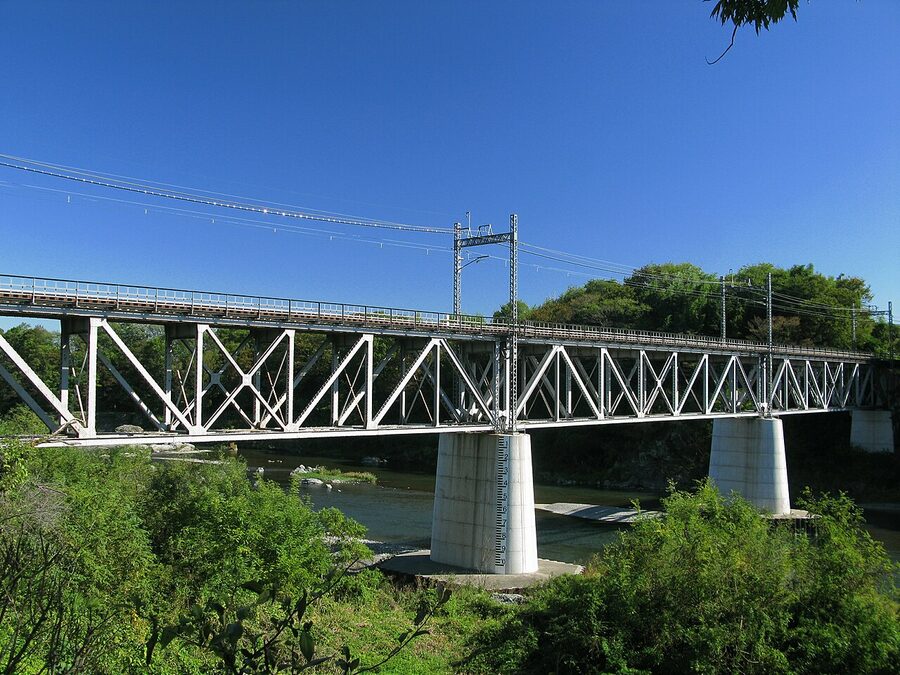 Tobu Tojo Line Arakawa Bridge at Yorii