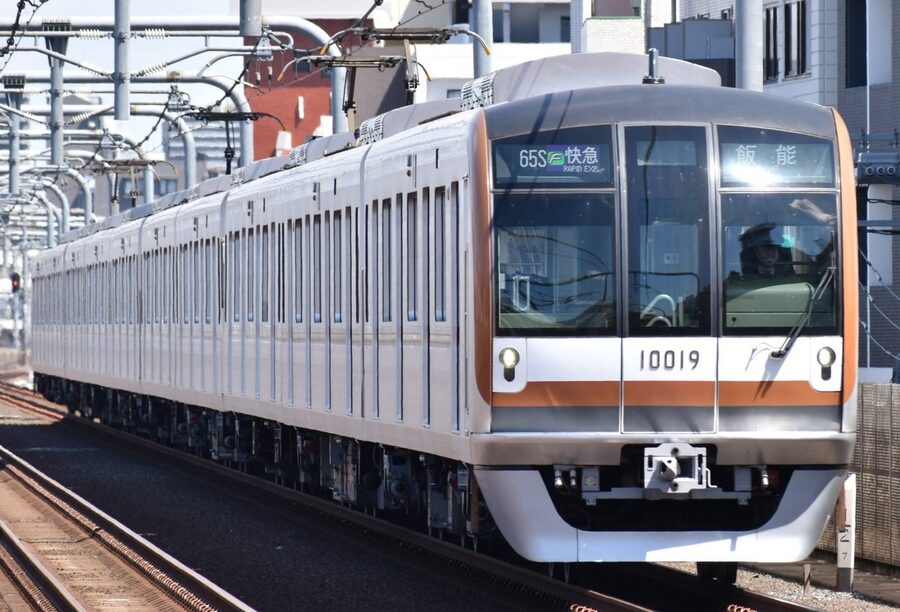 A 10000 series train running an F-liner Rapid Express service