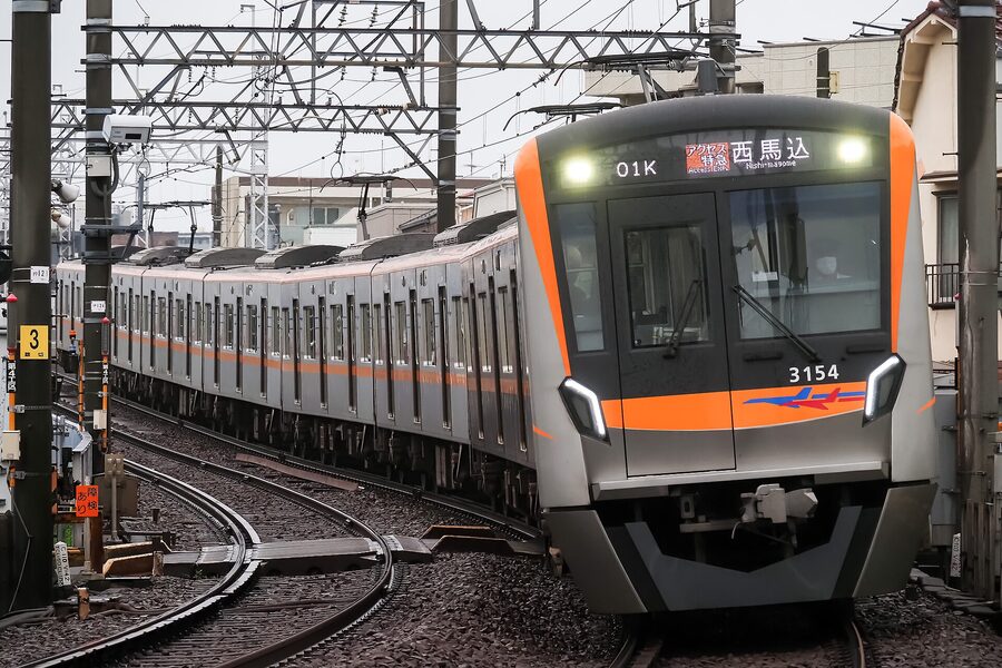 Keisei 3100 series 3154F on Access Express service