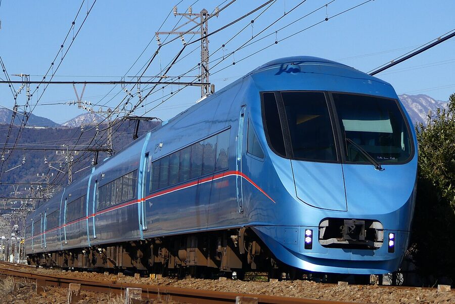 Odakyu 60000 MSE Hakone limited express on the Odawara Line
