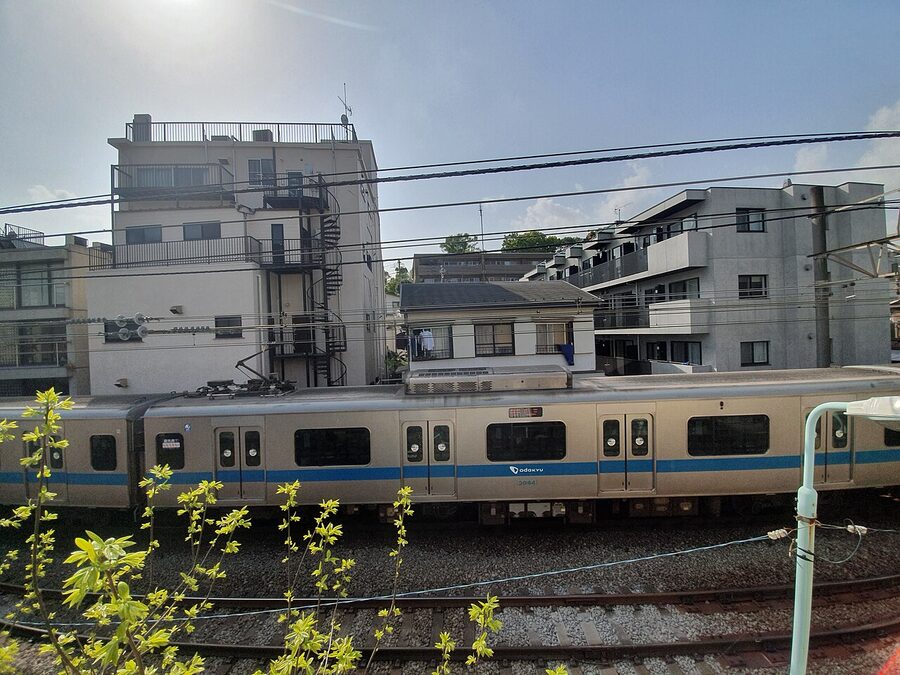 Odakyu commuter train near Yoyogi between Shinjuku and Yoyogi-Uehara