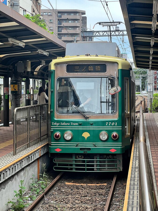 Toden 7700 series at Waseda