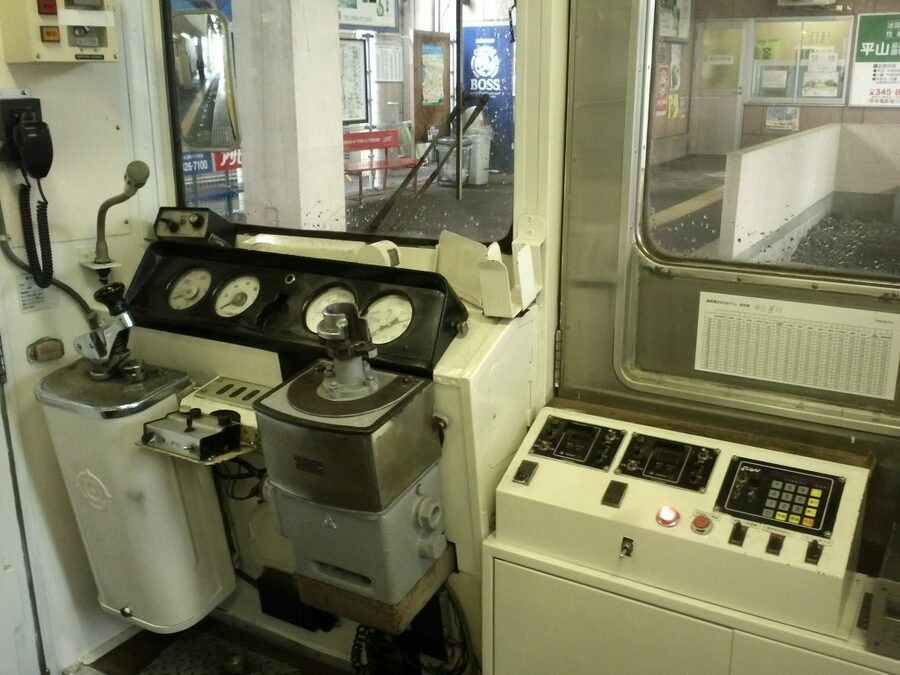 Toei 6000 series 6218 cab preserved at Kumamoto Electric Railway