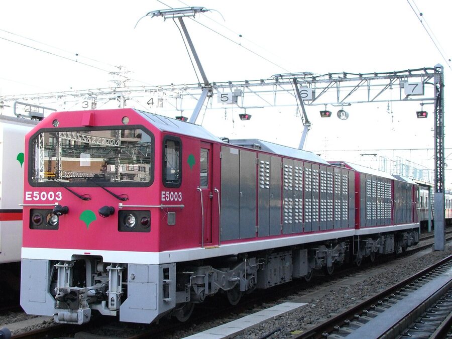 Toei E5000 series E5003 at Magome Base